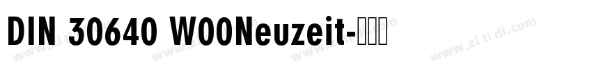 DIN 30640 W00Neuzeit字体转换